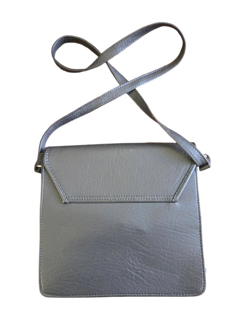Vintage zwarte suède en leren tas
